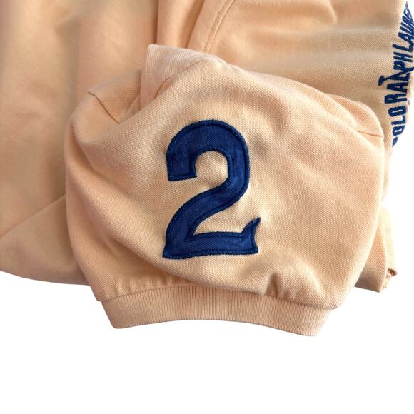 Polo Ralph Lauren Mens Short Sleeve Shirt Size Medium Yellow Blue Vtg 90s Preppy - Picture 6 of 8